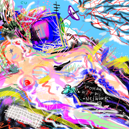Woman With Network by Marcy Burt Butz